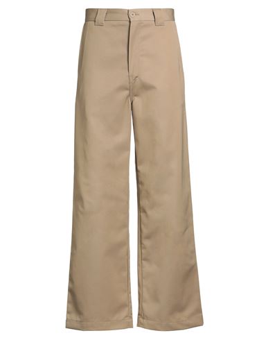 Carhartt Man Pants Khaki Size 27 Polyester, Cotton In Brown