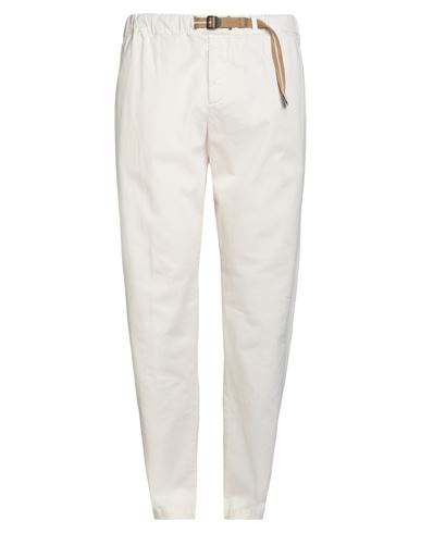 White Sand Man Pants Cream Size 38 Cotton, Elastane