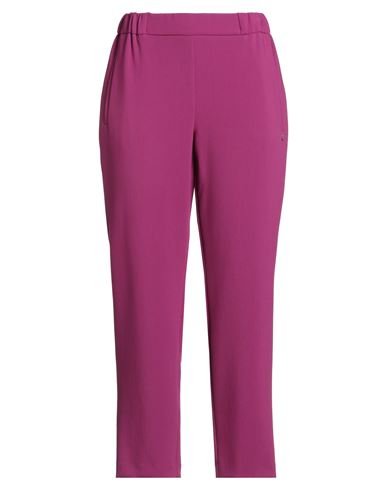 Ottod'ame Woman Pants Magenta Size 8 Polyester, Viscose, Elastane