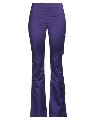 Philosophy Di Lorenzo Serafini Woman Pants Purple Size 4 Polyester, Polyamide, Elastane In Purple