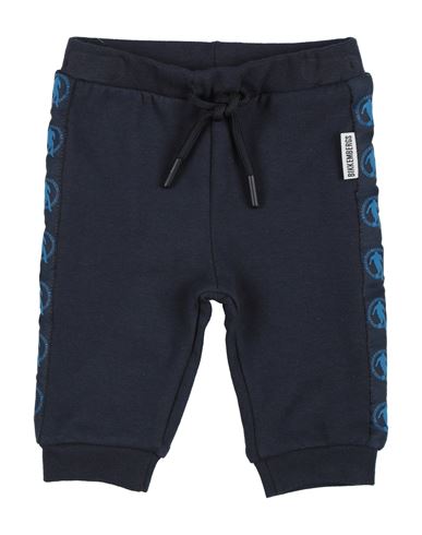 Bikkembergs Newborn Boy Pants Navy Size 0 Cotton, Elastane In Navy Blue