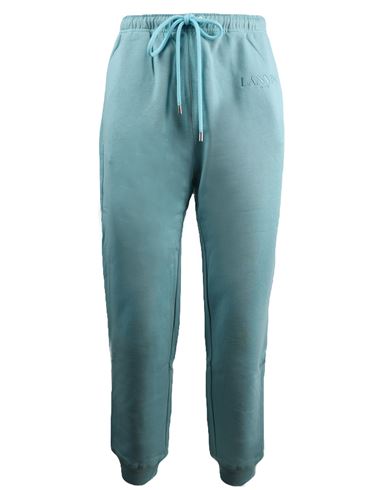 Lanvin Joggers Man Pants Sky Blue Size Xl Cotton