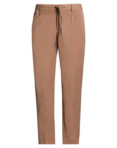 Daniele Alessandrini Homme Man Pants Camel Size 36 Polyester, Viscose, Elastane In Brown