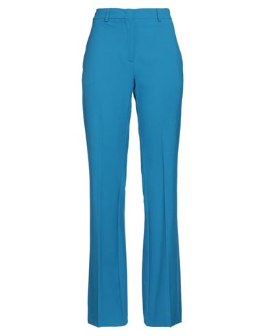 Semicouture Woman Pants Turquoise Size 8 Polyester, Virgin Wool, Elastane In Blue