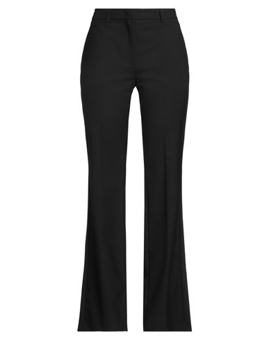 Semicouture Woman Pants Midnight Blue Size 2 Polyester, Virgin Wool, Elastane In Black