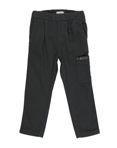Bikkembergs Toddler Boy Pants Lead Size 4 Cotton, Elastane In Grey