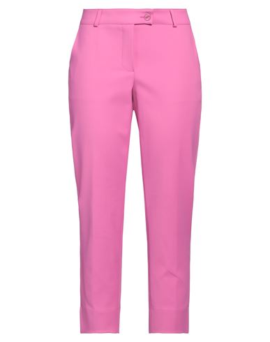 Shop Maison Common Woman Pants Fuchsia Size 12 Cotton, Polyamide, Elastane In Pink