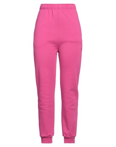 Happiness Woman Pants Magenta Size L Cotton In Pink