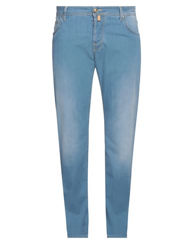 Shop Jacob Cohёn Man Jeans Blue Size 31 Cotton, Viscose, Polyester, Elastane