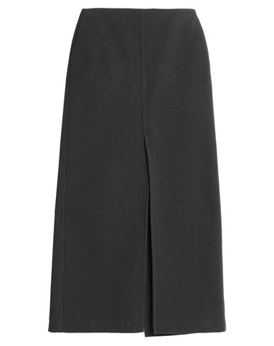 PHILOSOPHY DI LORENZO SERAFINI PHILOSOPHY DI LORENZO SERAFINI WOMAN MAXI SKIRT CHARCOAL SIZE 8 POLYESTER 