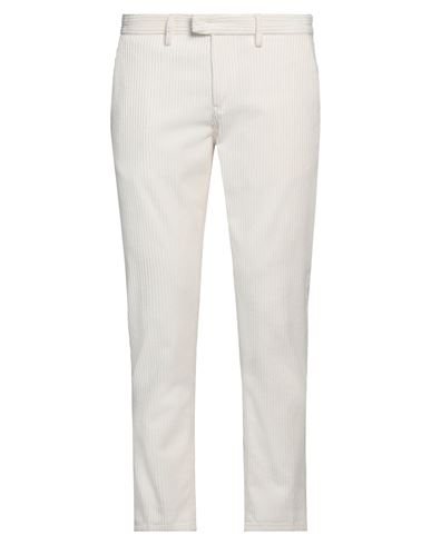 Dondup Man Pants Ivory Size 33 Cotton, Elastane In White
