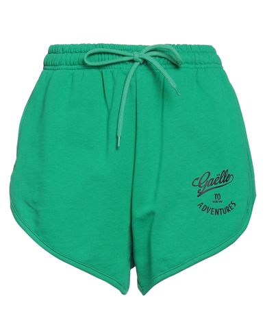 Gaelle Paris Gaëlle Paris Woman Shorts & Bermuda Shorts Green Size 3 Cotton