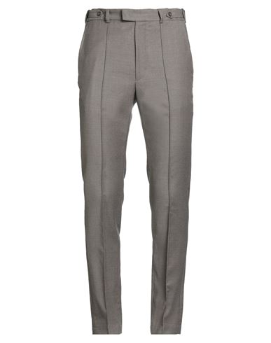 Emporio Armani Man Pants Taupe Size 42 Virgin Wool, Elastane In Gray