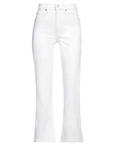 Re/done Woman Jeans White Size 28 Cotton, Elastane