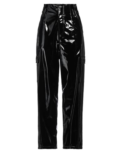 New Arrivals Woman Pants Black Size 8 Pvc - Polyvinyl Chloride, Pes - Polyethersulfone, Polyurethane