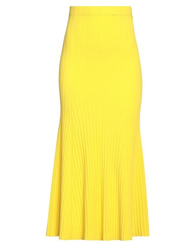 Roberto Collina Woman Midi Skirt Yellow Size S Viscose, Polyester
