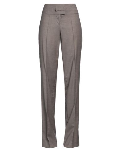 Aya Muse Woman Pants Dove Grey Size L Virgin Wool, Polyester, Lycra In Gray