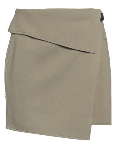 Jijil Woman Mini Skirt Military Green Size 4 Cotton, Polyester In Blue