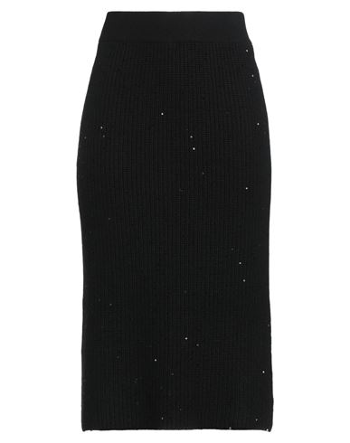 Falda midi Mujer Negro M,S Mujer