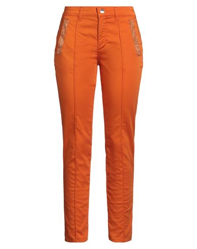 Liu •jo Woman Pants Orange Size M Cotton, Polyester, Elastane In Orange