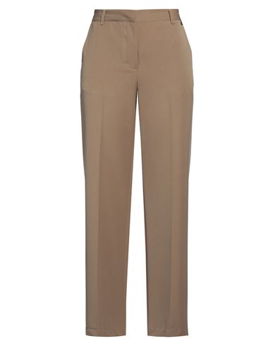 Dixie Woman Pants Camel Size L Polyester, Viscose, Elastane In Sand