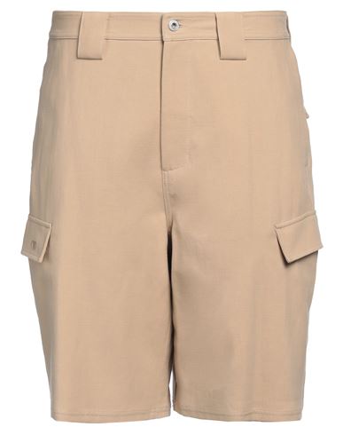 Off-white Man Shorts & Bermuda Shorts Beige Size S Cotton, Linen In Neutral