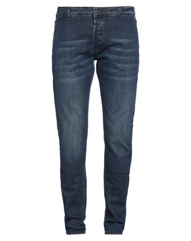 Man Jeans Blue Size 34 Cotton, Elastane