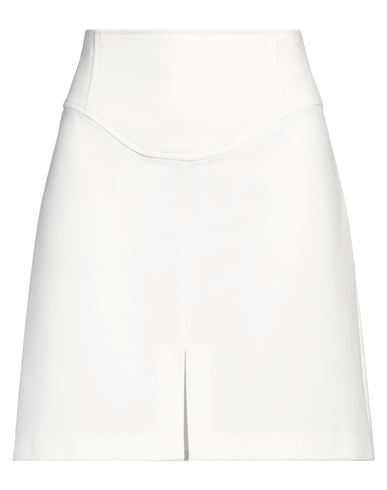 Pinko Woman Mini Skirt Ivory Size 10 Viscose, Polyamide, Elastane In Neutral