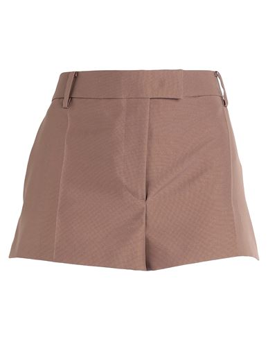Valentino Garavani Woman Shorts & Bermuda Shorts Khaki Size 6 Polyester