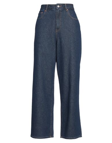 Vila Woman Jeans Blue Size 30w-30l Cotton, Elastane