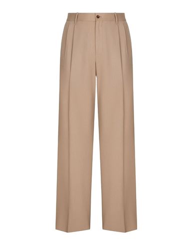 Shop Dolce & Gabbana Pants Man Pants Beige Size 34 Wool