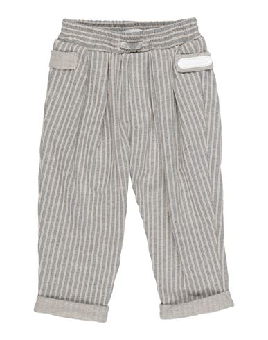 Monnalisa Newborn Boy Pants Grey Size 3 Cotton In Grey