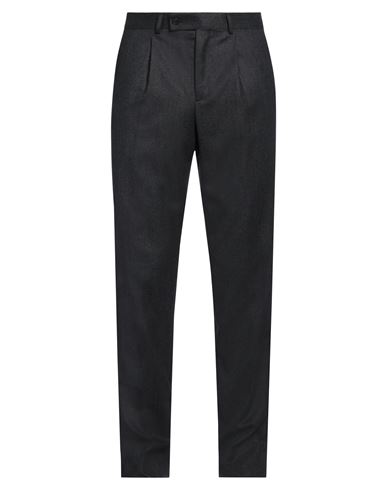 Caruso Man Pants Grey Size 34 Wool In Black