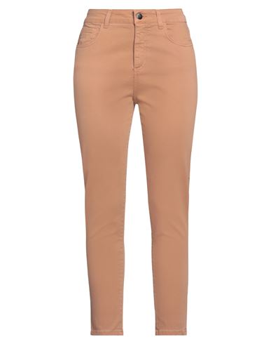 JIJIL JIJIL WOMAN JEANS CAMEL SIZE 27 COTTON, ELASTANE 