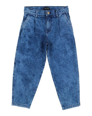 Monnalisa Toddler Boy Jeans Blue Size 4 Cotton, Elastane In Blue