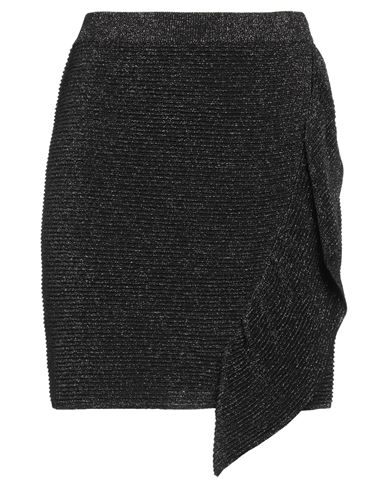 Boutique Moschino Woman Mini Skirt Black Size 4 Viscose, Polyester