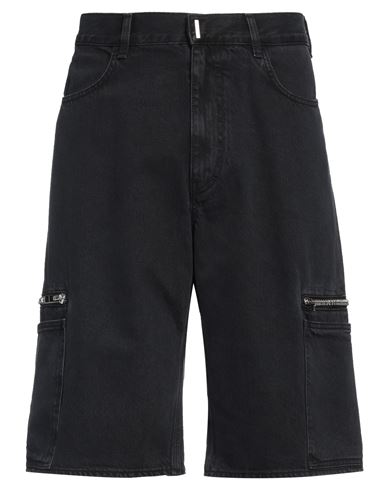Givenchy Man Denim Shorts Black Size 34 Cotton