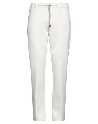 Eleventy Platinum Man Pants White Size 40 Cotton, Elastane In White