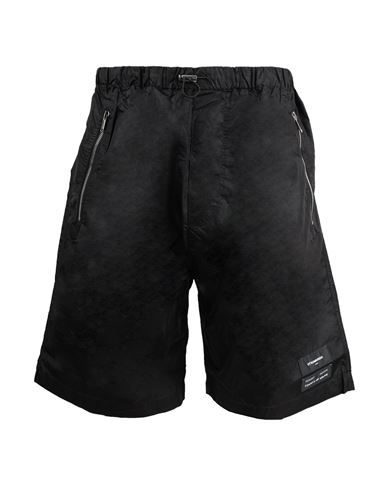 Shop Marcelo Burlon County Of Milan Marcelo Burlon Marcelo Burlon Shorts Man Shorts & Bermuda Shorts Black Size S Nylon