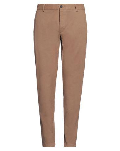 Original Vintage Style Man Pants Camel Size 34 Cotton, Cashmere, Elastane In Neutral