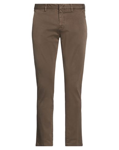 Pt Torino Man Pants Dark Brown Size 35 Cotton, Elastane