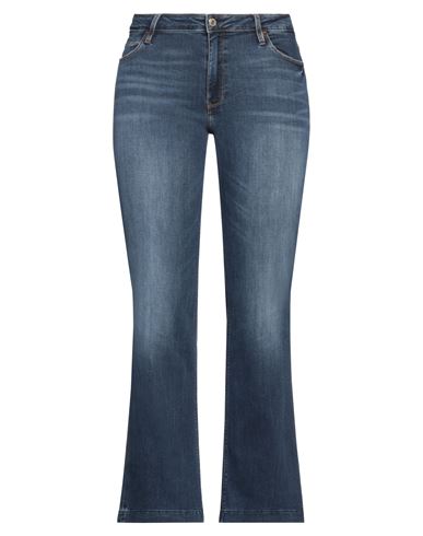 Guess Woman Jeans Blue Size 34w-32l Cotton, Elastomultiester, Elastane