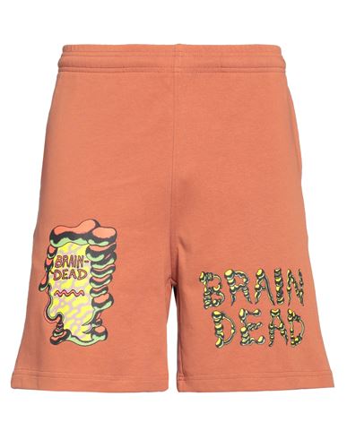 BRAIN DEAD BRAIN DEAD MAN SHORTS & BERMUDA SHORTS ORANGE SIZE XL PAPER 