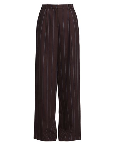 Federica Tosi Woman Pants Cocoa Size 8 Polyamide, Wool, Viscose, Elastane, Polyester In Brown