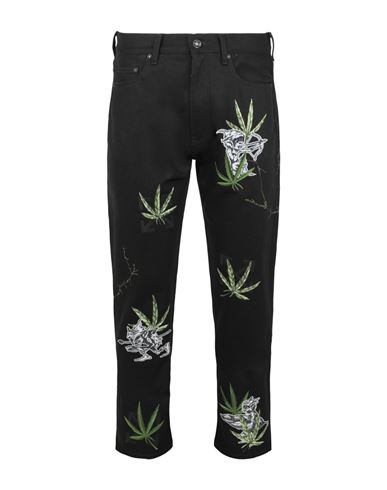 Shop Off-white Weed Skate Fit Jeans Man Jeans Black Size 34 Cotton