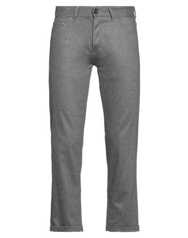Pt Torino Man Pants Grey Size 32 Virgin Wool, Elastane In Gray