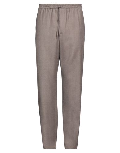 Auralee Man Pants Khaki Size 5 Wool In Gray