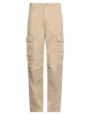 Carhartt Man Pants Beige Size 31w-34l Organic Cotton In Neutral