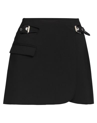 Shop Dion Lee Woman Mini Skirt Black Size 6 Polyester, Wool, Elastane, Polyamide