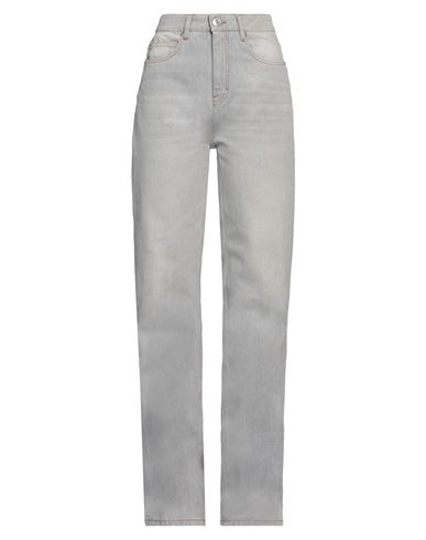 Ami Alexandre Mattiussi Woman Jeans Grey Size 27 Cotton In Gray